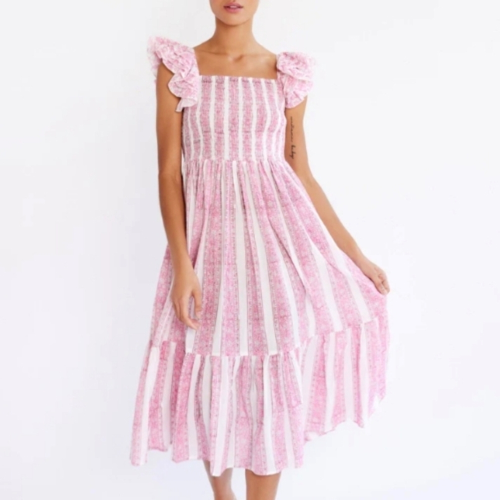 Mille Olympia Dress In Jaipur Stripe M